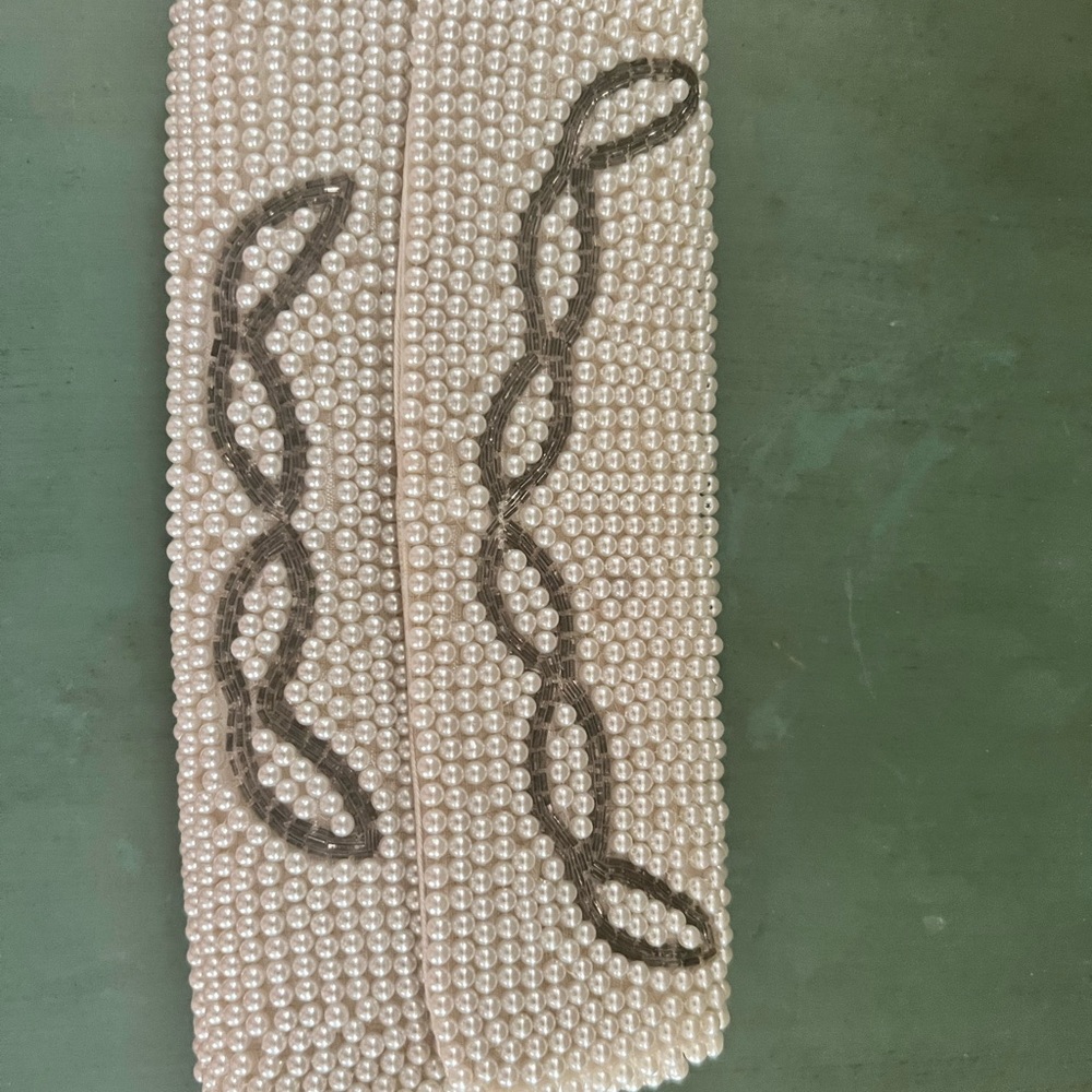 VTG  Beaded Pearl Clutch Bag Clutch - Picture 3 of 11